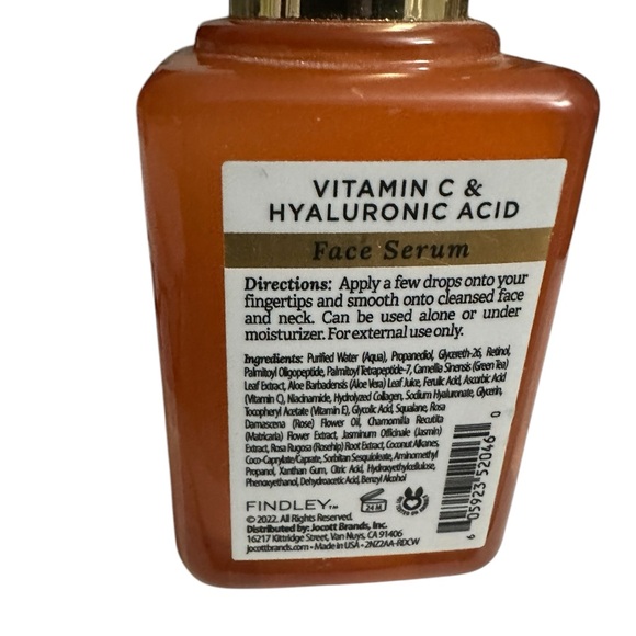 Findley Vitamin C & Hyaluronic Acid Face Serum All In One 2 fl oz/59 mL New - Picture 4 of 9
